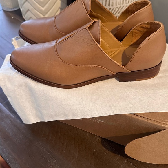 Nisolo Almond Leather Minimalist Loafers - Emma d’Orsay Oxfords - Picture 3 of 9